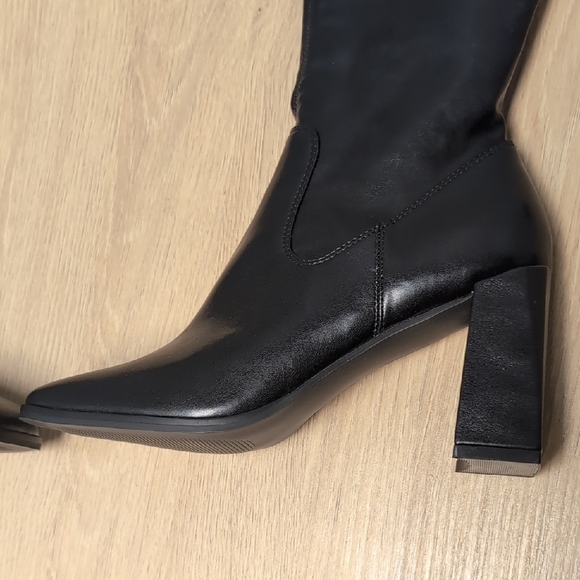 Open Edit Briar Size 6.5M Black Over-the-Knee Boots. New Without Box - Picture 2 of 16